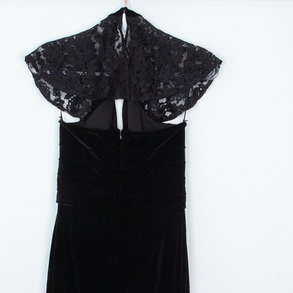L'Agence Black Velvet Halter Jumpsuit Size 2 - Picture 7 of 8